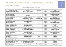 Présentation du millésime 2008 – AOC Coteaux d Aix-en-Provence