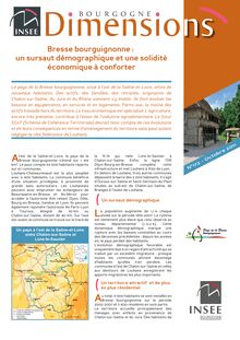 Bresse bourguignonne : un sursaut démographique et une solidité économique à conforter