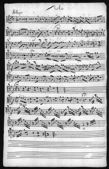 Partition altos, Concerto â 6, D Major, Ræhs, Christian