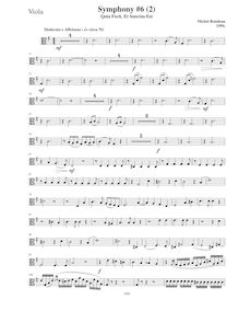 Partition altos, Symphony No.6  Magnificat , D major, Rondeau, Michel par Michel Rondeau