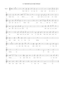 Partition ténor 1 , partie [G2 clef], Geistliche Chor-Music, Op.11 par Heinrich Schütz