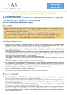 MEPRONIZINE - Synthèse d avis MEPRONIZINE - CT-8952