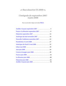 Révisions Sujet de bac : Année 2008 (14 sujets)