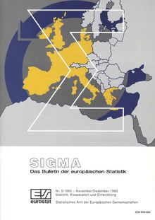 Sigma Das Bulletin der europäischen Statistik Nr. 5/1993 - November/Dezember 1993