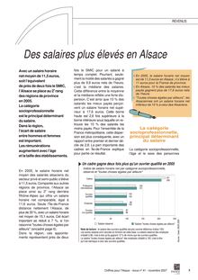 Des salaires plus élevés en Alsace