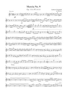 Partition parties complètes, Marcia No.9, Op.118, Ponchielli, Amilcare