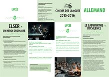 Cinéma des Langues Allemand 2015-2016