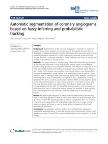 Automatic segmentation of coronary angiograms based on fuzzy inferring and probabilistic tracking