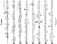 Partition clarinette 1, Cyrano, G major, Robertson, Ernest John