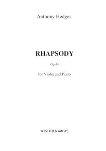 Score, Rhapsody, Hedges, Anthony