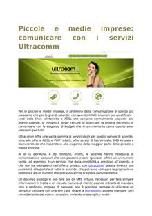 Comunicare Con i Servizi Ultracomm
