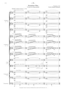 Partition complète (anglais notes), Strammer Max III, Hoffmann, Norbert Rudolf