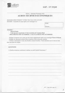 UTBM qualite et audits technico economiques 2002 imap