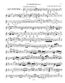 Partition clarinette (en C), Piano Sextet, Op.77b, Grand Sextuor pour Piano, Flûte, Clarinette, Basson, Cor et Contre-Basse