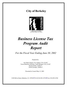 Final Report- FY02 BLT Program Audit Report
