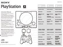 Notice PlayStation Sony  SCPH-7001
