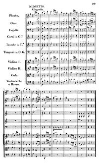 Partition , Minuetto, Symphony No.88 en G major, Sinfonia No.88