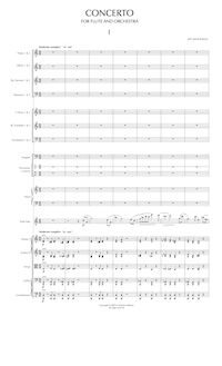 Partition mouvement I, Concerto pour flûte et orchestre, Manookian, Jeff