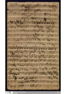 Partition complète, Sonata grossa en G minor, G minor, Molter, Johann Melchior