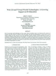 Web 2.0 and Virtual World Technologies: A Growing Impact on IS ...