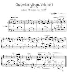 Partition Volume Ib, Album Grégorien (Gregorian Album), Gigout, Eugène