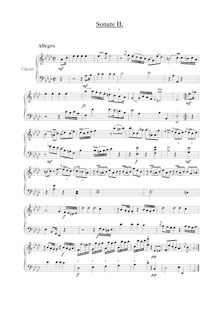 Partition Sonata No.2 en A♭ major, 6 kurze Sonaten für das Klavier oder Fortepiano