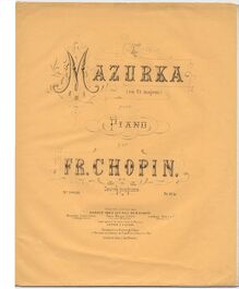 Partition complète, Mazurka en C major (Posthumous), Chopin, Frédéric