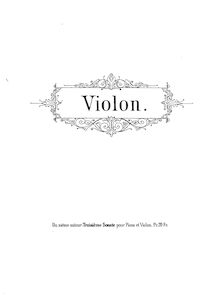 Partition de violon, violon Sonata No.2, Op.50, E minor