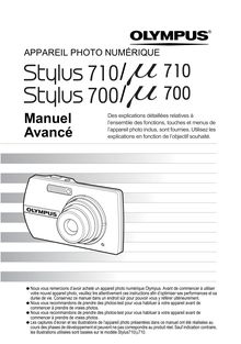 Manuel avancé Appareil Photo numériques Olympus Stylus 710