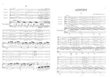 Partition complète et parties, Piano quintette, C major