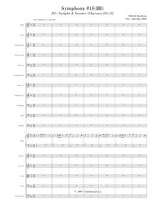 Partition , Nymphs et Gnomes, Symphony No.15  Black Halloween , F minor