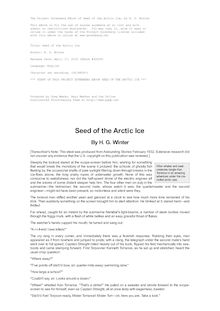 Seed of the Arctic Ice