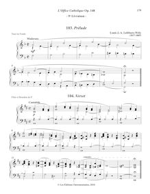 Partition 10, Prélude (F major) - 10, Verset (D major), L’Office Catholique, Op.148