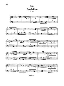 Partition Prelude No.5 en C major, BWV 943, 5 Kleine Präludien, 5 Little Preludes