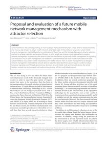 Proposal and evaluation of a future mobile network management mechanism with attractor selection