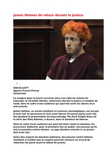 James Holmes back in court / Donald Harvey, a psychopath?
