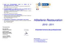 Hôtellerie Restauration