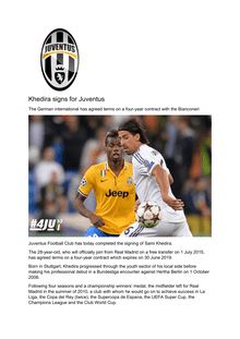 Football : Khedira s engage à la Juventus