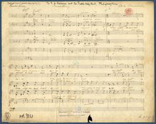 Partition No.1: Inconstancy (manuscript), 4 chœurs, Chadwick, George Whitefield