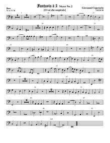 Partition viole de basse, Fantasia pour 5 violes de gambe, RC 71