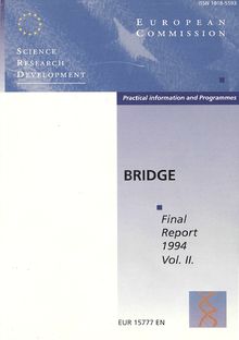 BRIDGE biotechnology Research for Innovation, Development and Growth in Europe (1990-1994). Final Report 1994 Vol. II