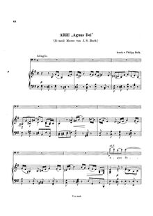 Partition de piano, Mass en B minor, The Great Catholic Mass
