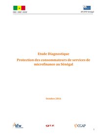 Protection des consommateurs de services de microfinance au Sénégal