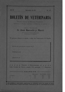 Boletín de Veterinaria: Revista de Ciencia..., n. 102 (1913)