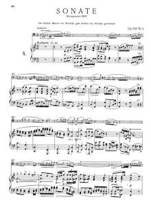 Partition de piano, violoncelle Sonata No.4, Op.102/1