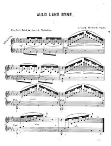 Partition complète, Auld Lang Syne, Op.57, E♭ major, Richards, Brinley