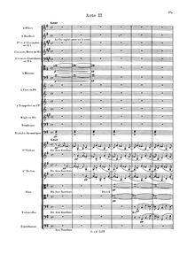 Partition Act II, Fervaal, Op.40, Action musicale en trois actes