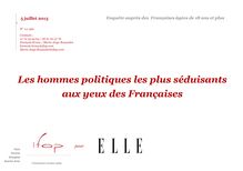 Les hommes politiques les plus séduisants aux yeux des Françaises