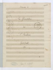 Partition violoncelle 2, 6 corde quintettes, G.319-324, Boccherini, Luigi par Luigi Boccherini