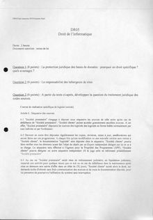 Droit de l informatique 2003 Université de Technologie de Belfort Montbéliard
